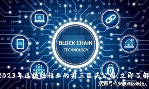 2023年区块链行业的前三巨头公司，立即了解！