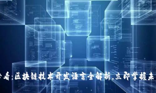 2025必看：区块链技术开发语言全解析，立即掌握未来机遇！